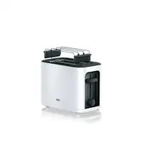 Braun HT3000WH tostadora 2 rebanada(s) 1000 W Negro, Blanco