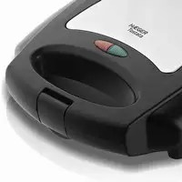 Haeger SM-75G.003A sandwichera 750 W Negro, Acero