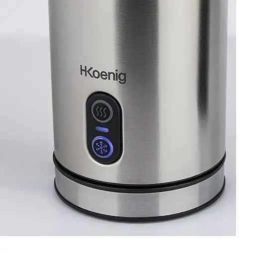 H.Koenig MLK8 espumador o calentador de leche Eléctrico portátil Negro, Acero inox