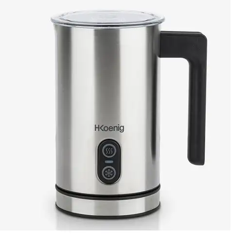 H.Koenig MLK8 espumador o calentador de leche Eléctrico portátil Negro, Acero inox