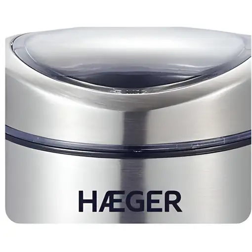 Haeger CG-200.001A molinillo de café 200 W Negro, Acero inoxidable