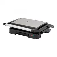 Parrilla eléctrica grill JATA JEGR1124 con placas rayadas (23 x 14,5 cm). 1000 W