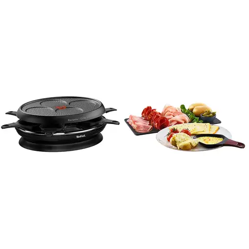 Tefal Store'Inn RE320812 parrilla de interior 8 personas(s) 1050 W Negro