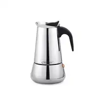 Maestro MR-1660 Cafetera italiana 0,3 L Negro, Acero inoxidable