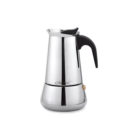 Maestro MR-1660 Cafetera italiana 0,3 L Negro, Acero inoxidable