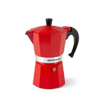 Cafeteras italianas Rojo 6 cups KFR 640 ORBEGOZO