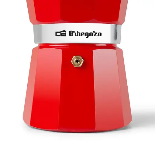 Cafeteras italianas Rojo 6 cups KFR 640 ORBEGOZO