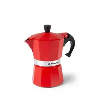 Cafeteras italianas Rojo 3 cups KFR 340 ORBEGOZO