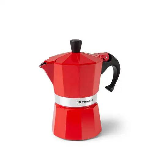 Cafeteras italianas Rojo 3 cups KFR 340 ORBEGOZO