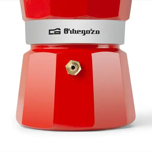 Cafeteras italianas Rojo 3 cups KFR 340 ORBEGOZO