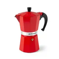 Cafeteras italianas Rojo 9 cups KFR 940 ORBEGOZO