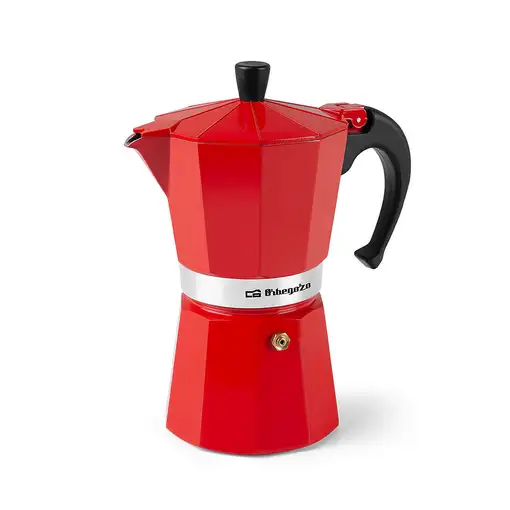 Cafeteras italianas Rojo 9 cups KFR 940 ORBEGOZO