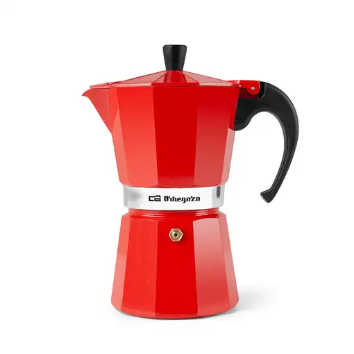 Cafeteras italianas Rojo 9 cups KFR 940 ORBEGOZO