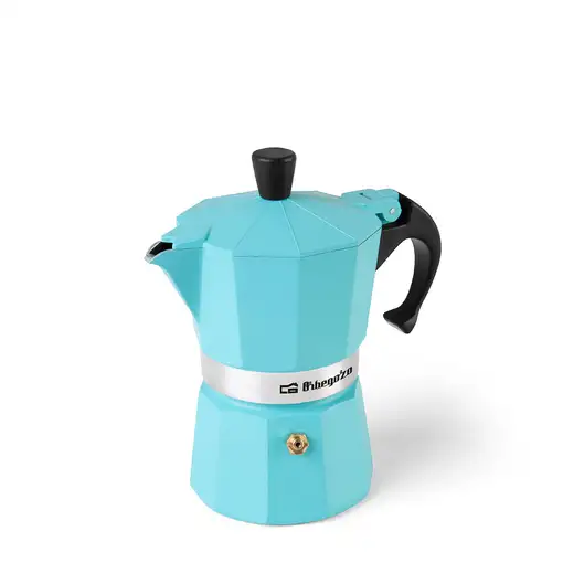 Cafeteras italianas Azul 3 cups KFV 345 ORBEGOZO