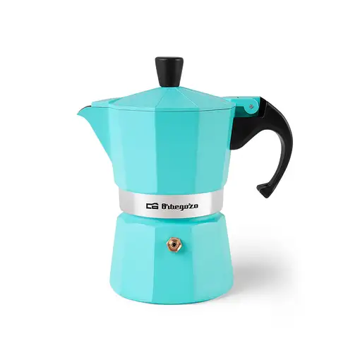 Cafeteras italianas Azul 3 cups KFV 345 ORBEGOZO