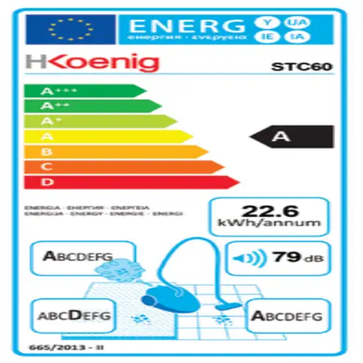 H.Koenig STC60 aspiradora Aspiradora cilíndrica Secar Sin bolsa