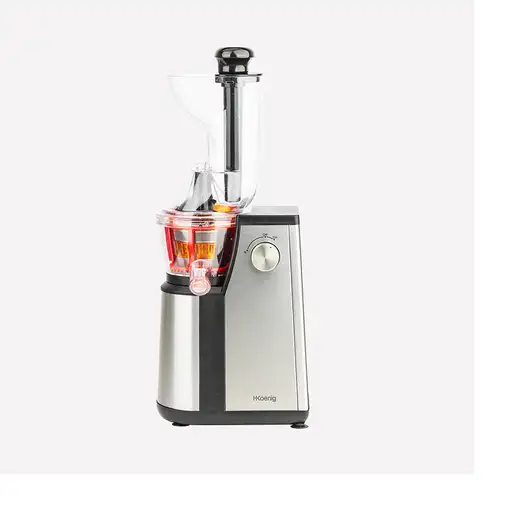 H.Koenig GSX18 exprimidor Exprimidor lenta 400 W Negro, Acero inoxidable