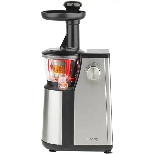 H.Koenig GSX12 exprimidor Exprimidor lenta 400 W Negro, Acero inoxidable