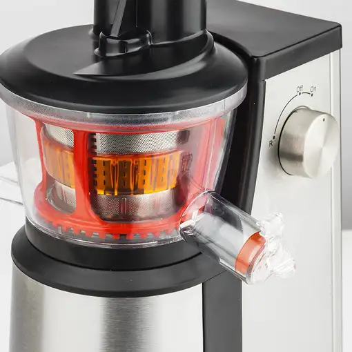 H.Koenig GSX12 exprimidor Exprimidor lenta 400 W Negro, Acero inoxidable