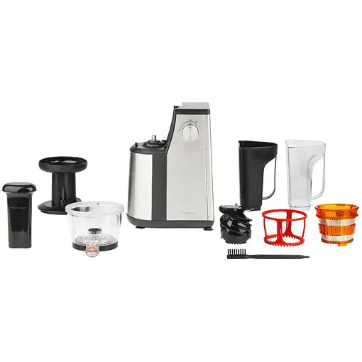 H.Koenig GSX12 exprimidor Exprimidor lenta 400 W Negro, Acero inoxidable
