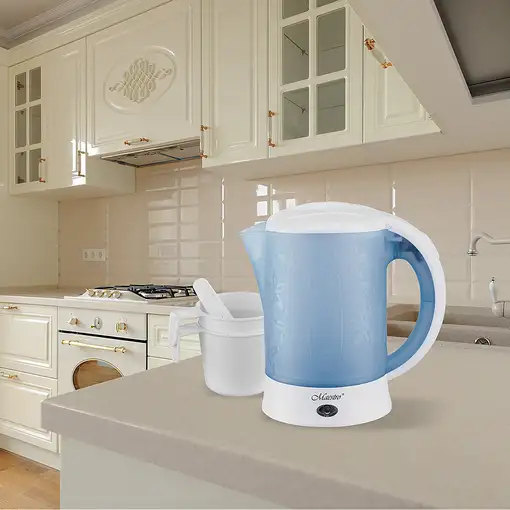 Feel Maestro MR010 tetera eléctrica 0,6 L 600 W Azul, Blanco