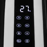 Haeger EK-DIG.028A tetera eléctrica 1,7 L 2200 W Negro, Acero inoxidable, Transpar