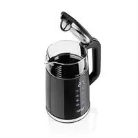 Haeger EK-DIG.028A tetera eléctrica 1,7 L 2200 W Negro, Acero inoxidable, Transpar