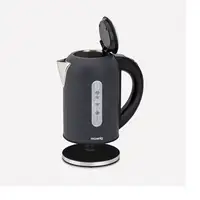H.Koenig BOE52 tetera eléctrica 1,7 L 2200 W Beige, Negro, Acero inoxidable