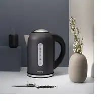 H.Koenig BOE52 tetera eléctrica 1,7 L 2200 W Beige, Negro, Acero inoxidable