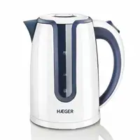 Haeger EK-22B.018A tetera eléctrica 1,7 L 2200 W Azul, Blanco