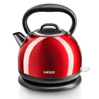 Haeger EK-22R.021A tetera eléctrica 1,7 L 2200 W Negro, Rojo