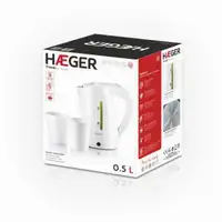 Haeger EK-10W.015A tetera eléctrica 0,5 L 1100 W Blanco