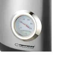 Esperanza EKK029 tetera eléctrica 1,7 L 2200 W Negro, Acero