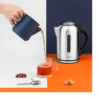 H.Koenig BOE50 tetera eléctrica 1,7 L 2200 W Negro, Acero inoxidable