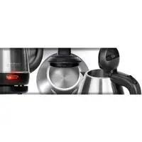 MPM MCZ-84M tetera eléctrica 1 L 1600 W Negro, Acero inoxidable