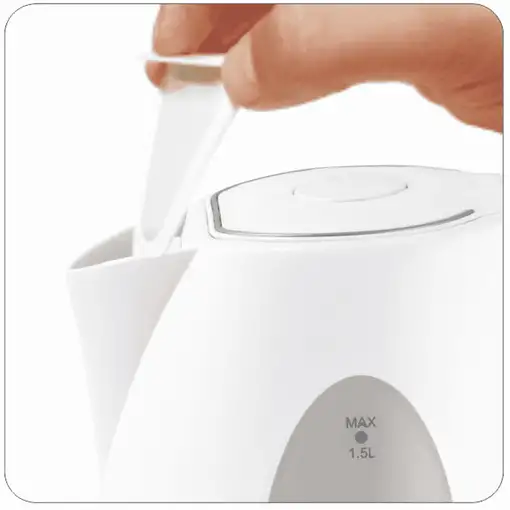 Haeger EK-15W.026A tetera eléctrica 1,5 L 2200 W Blanco