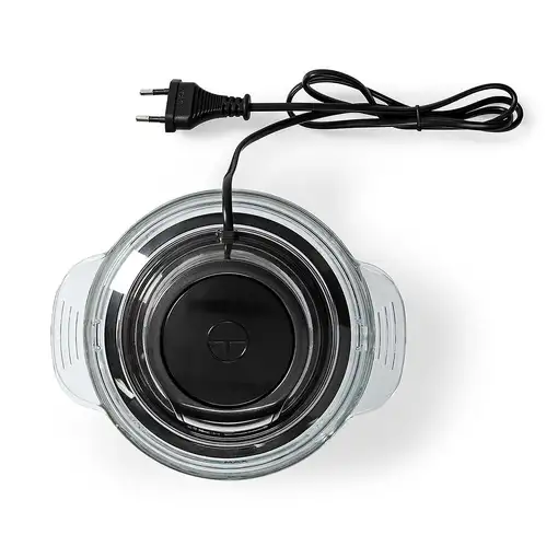 Nedis KAMC300CGY picadora eléctrica de alimentos 1 L 500 W Negro, Plata, Transpare