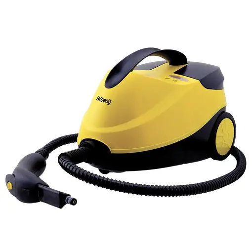 H.Koenig NV6200 Limpiador a vapor de cilindro 1,5 L 2000 W Negro, Amarillo