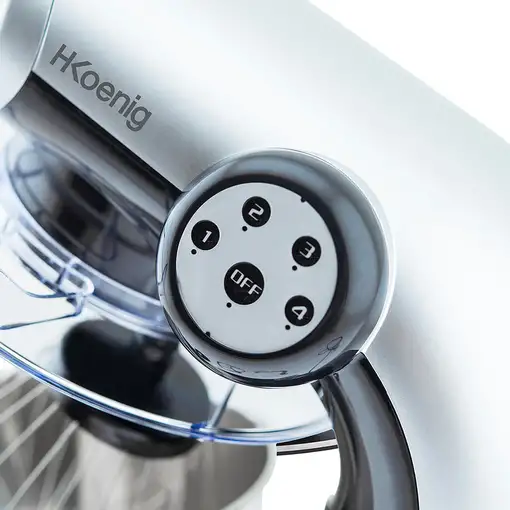 H.Koenig KM80 Batidora de varillas 1000 W Negro, Acero inoxidable