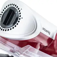 H.Koenig KM80 Batidora de varillas 1000 W Rojo, Acero inoxidable