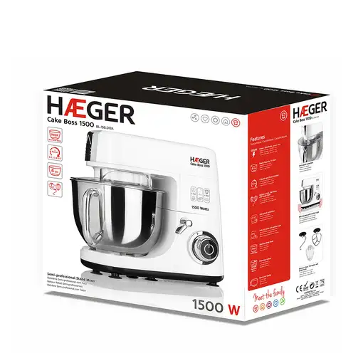 Haeger BL-15B.012A batidora Batidora de varillas 1500 W Blanco