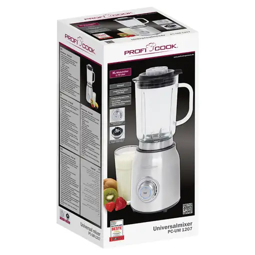 ProfiCook 501207 batidora Batidora de varillas 1200 W Acero inoxidable