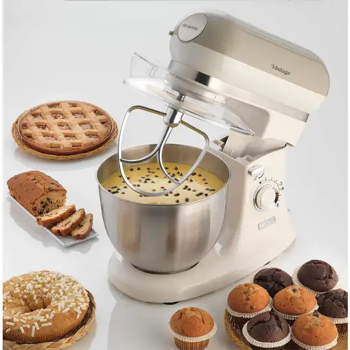 Ariete 1588/03 Batidora de varillas 1200 W Beige, Cromo, Blanco