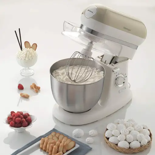 Ariete 1588/03 Batidora de varillas 1200 W Beige, Cromo, Blanco