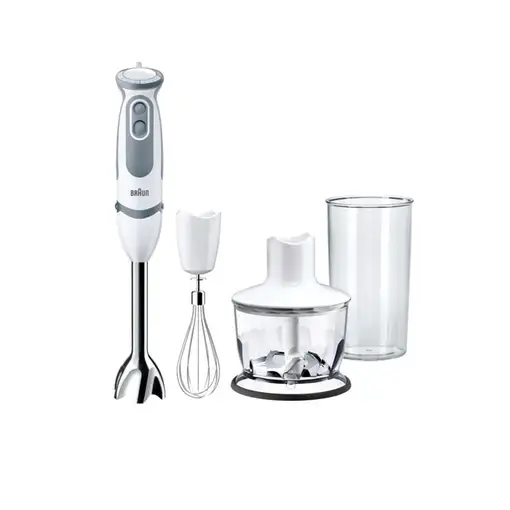 Braun MQ 5235 WH 0,5 L Batidora de vaso 1000 W Gris, Blanco Braun MQ 5235 WH 0,5 L Batidora de vaso 1000 W Gris, Blanco