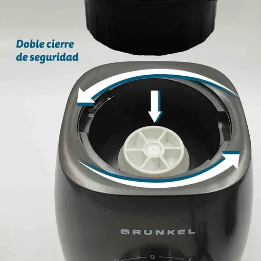 Batidora de vaso negra, 1000 W, jarra 1,5 L, BAT-1000MIXMASTER GRUNKEL