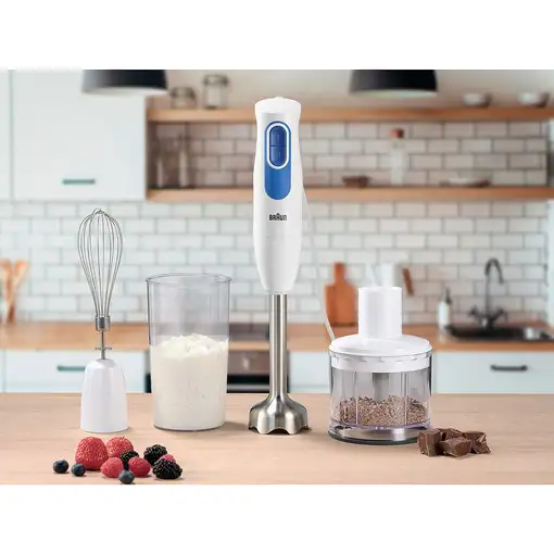 Braun MultiQuick 2 MQ20236MWH 0,5 L Batidora de inmersión 600 W Azul, Blanco