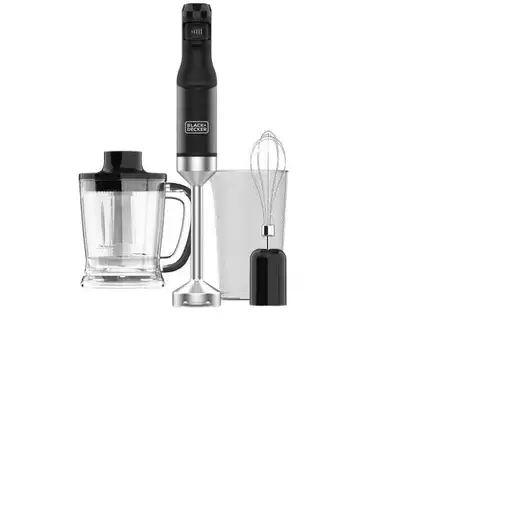 Black & Decker BXHBA1501E Batidora de inmersión 1500 W Negro, Transparente