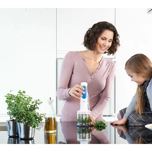 Braun MQ 3025 Spaghetti 600 L Batidora de inmersión 700 W Azul, Blanco