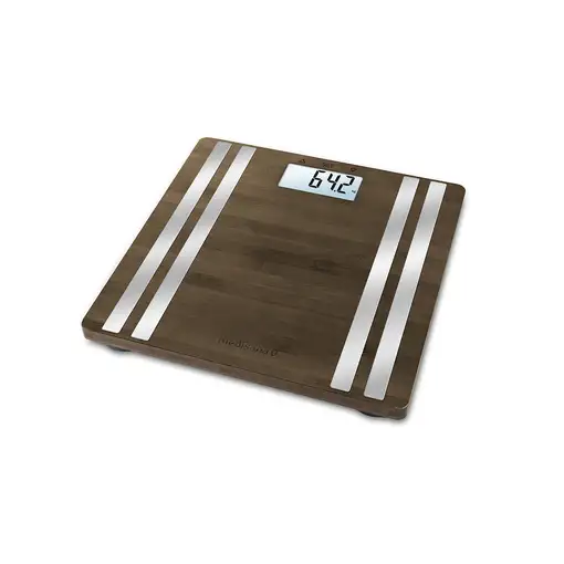Medisana BS 552 Rectángulo Bamboo, Plata Báscula personal electrónica